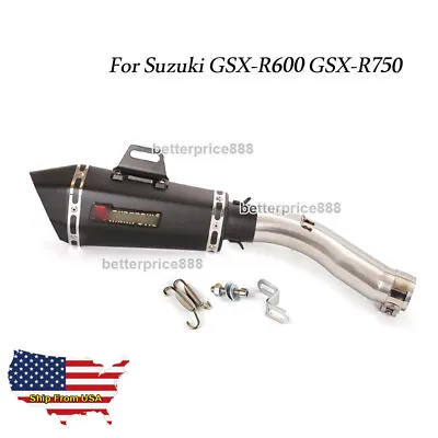 For Suzuki GSX-R600 GSX-R750 2008-2010 Motorcycle Exhaust Pipe With DB Killer • $136