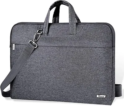 Voova Laptop Bag 17 17.3 Inch Waterproof Sleeve Case 17-17.3in Grey • £29.39