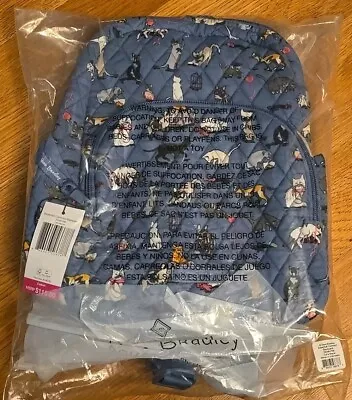 NWT ~ Vera Bradley Essential Compact Backpack CAT'S MEOW (#1) MSRP $115 SEALED • $57