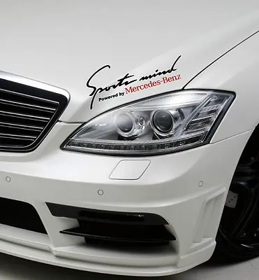 Sports Mind Powered By Mercedes Benz Sport Racing Decal Sticker Emblem Logo BLk • $24.99