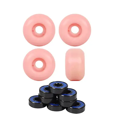 Blank Skateboard Wheels Blank 99A Light Pink 50mm X 30mm With Abec 7 Bearings • $17.95