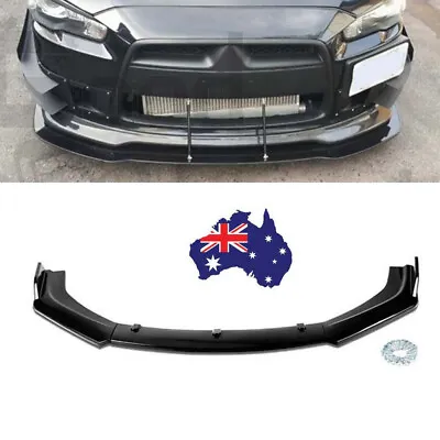 Gloss Black Front Bumper Lip Splitter Body Kit For Mitsubishi Lancer CE CJ CY CF • $54.95