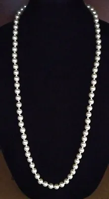 Vintage Single Strand Faux Pearl Necklace 36  • $9.99