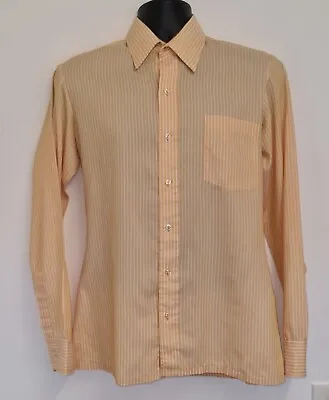 Vintage 1970s Pointed Collar Shirt Size Large Trenco Retro 70s  Stripped • £20