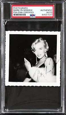 Marilyn Monroe Authentic Signed Black & White 3.5x3.5 Photo PSA/DNA Slabbed • $15999.99