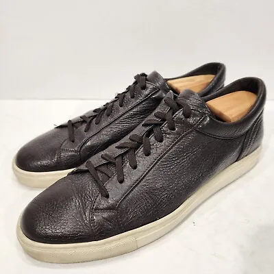 Moreschi Low Top Sneakers Brown Deerskin Leather Men Shoe Size US 11 EU 44 $580 • $94.99