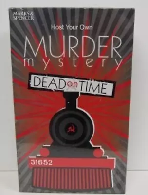 MARKS AND SPENCER HOST YOUR OWN MURDER MYSTERY - DEAD ON TIME - Escape Room • £8.50