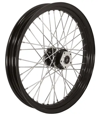 21  40 Spoke Black Front Rim Wheel For 84-99 Harley Sportster XL 51711 • $239.95