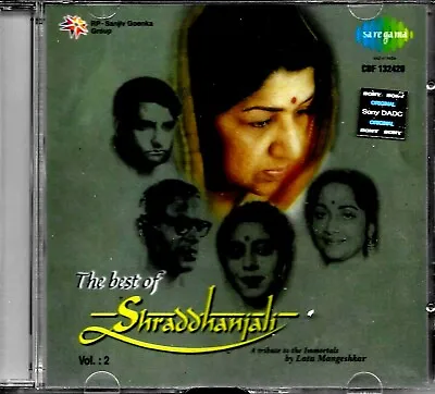 Lata Mangeshkar - The Best Of Shraddhanjali- Vol 2 -new Bollywood Sa Re Ga Ma Cd • £31.90