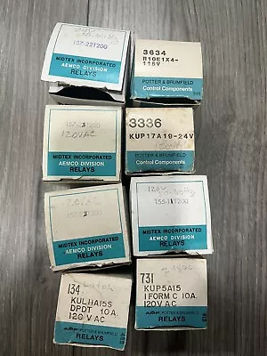 (8) Lot Midtex Potter Brumfield PB Industrial Relays 24v 120v 115v 50-60hz READ • $109.99