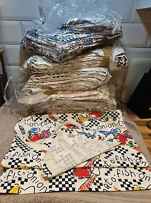 Large Job Lot 72 Items Chefs 1/2 / Bib Aprons And Bandanas Groceries • £39.99