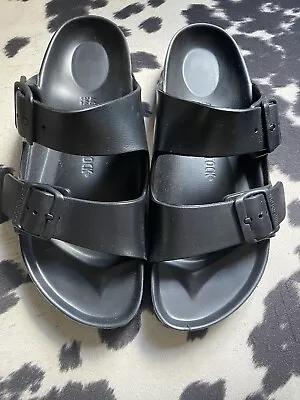 New Size 40 Birkenstock Arizona Eva Blk Narrow Black Womens Shoes Casual • $52