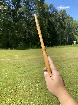 14  Hand Turned Oak Wood Magic Wand Wizards Witches Wicca Pagan • $30