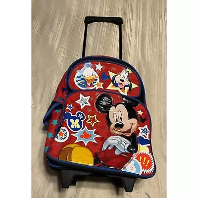 Mickey Mouse  Rolling Large School Travel Backpack • $25