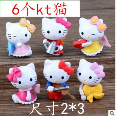 Hello Kitty Cake Topper Figurines (Set 6) • $12