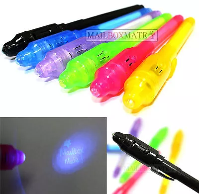 £4.25 • Buy UV Light Pen Invisible Ink Secret Marker UV Tattoo Body Art Clubbing Rave Disco
