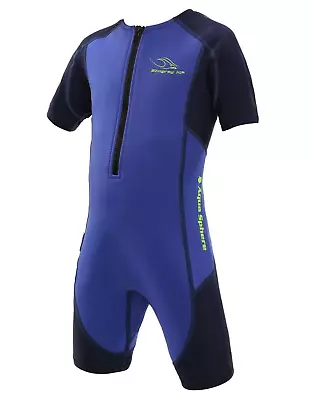 MP Michael Phelps Stingray HP Short Sleeve Kids Wetsuit - Royal Blue/Navy • $27
