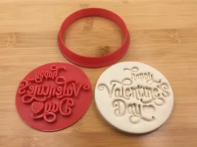 $8.99 • Buy Happy Valentine's Day Love Style7 Party Cookie Fondant Embosser Stamp