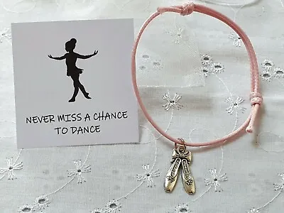 Never Miss A Chance To Dance Bracelet With Card And Gift Bag Ballet Teacher  • £3