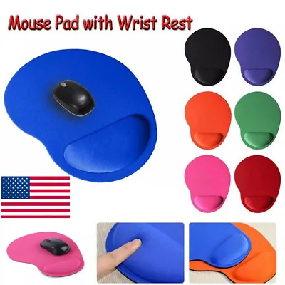 Mouse Pad Wrist Rest Support Ergonomic Comfort Mat Non-Slip Laptop PC Computer • $2.38