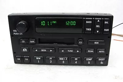 Ford OEM Cassette Ext CD Changer Ctrl RADIO TownCar Explorer F150 F250 99-08 RDS • $159.95