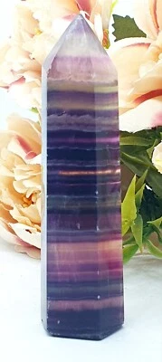 £13 • Buy ***SALE*** Rainbow Fluorite Tower Point Crystal Pink Purple 