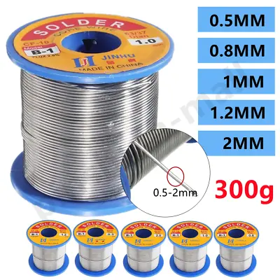 300g Tin Wire Soldering Solder Fluxed Core Electronics Lead Flux 0.5~2mm UK • £9.99