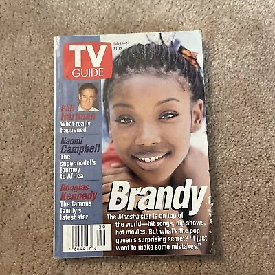 TV Guide - July 18-24 1998 - Brandy Norwood Of Moesha - Naomi Campbell • $4