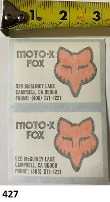 2! Moto-X Fox Stickers Vintage Works RM RN YZ KX CR 125 250 360 400 500 MX VMX • $11.87