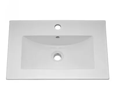 £62.99 • Buy Basin Sink Worktop Countertop Cloakroom Ceramic  Rectangle White 600x360mm