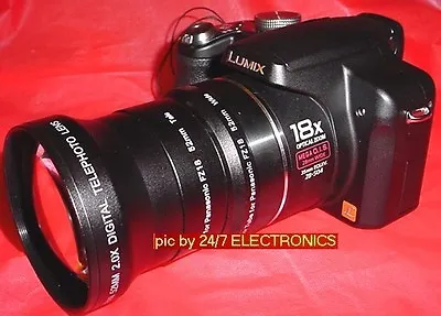 2.2x TELEPHOTO LENS 72mm Camera Camcorder Video 2.0 TO NIKON 18-200 50-200 14-50 • $29.98