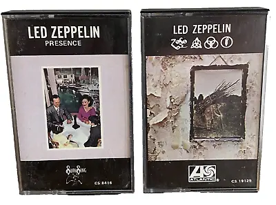 LED ZEPPELIN Cassettes - Presence & IV  Rock Albums X 2 Tapes TESTED Free Post • $39.95