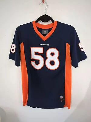 Nike Denver Broncos Von Miller Jersey #58 On Field Orange Youth Size L 14/16 • $29