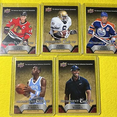 2015 Ud National Prominent Cuts Vip  Jordan Tiger Gretzky Towes 5 Card Set • $25