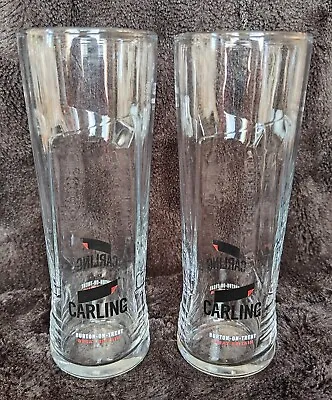 Carling Lager Half Pint Glasses (Set Of 2) • £6.95