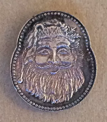 Vintage 1 Ounce Silver .999 Santa Claus Coin - Merry Christmas 31.1 Grams • $43.61