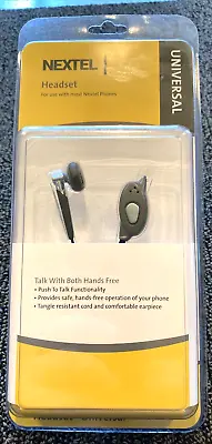 Nextel Headset Universal Motorola Push To Talk Hands Free NEW SEALED • $11.69