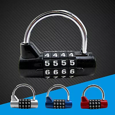 Mini 4-Digit Combination Padlock Outdoor Travel Luggage Password Locker Safety • $9.48