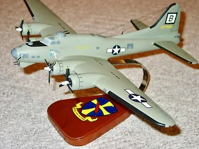 B-17G Flying Fortress Bomber  Custom Designed  Mahogany Model Airplane W/ Base • $349.95