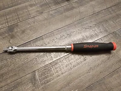 Snap On 3/8 Drive Breaker Bar 12”Long With Red Soft Grip Handle Part# FHBB12 • $70