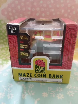 Maze Coin Bank Brain Knots Problem Solving Unlock Fortune Money Creative Think • $10