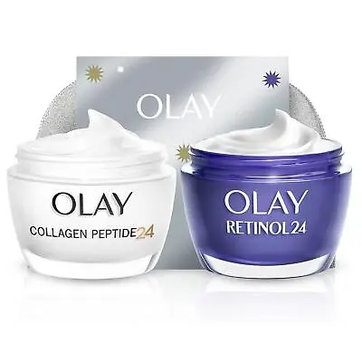 Olay Face Cream Collagen Peptide24 & Retinol24 Night Cream Woman Gift Sets 50ml • £36.99