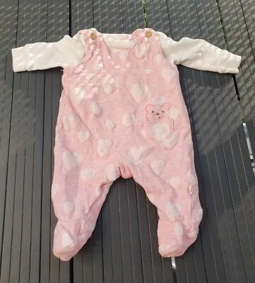 Newborn Baby Girls Dungarees 10lb • £3