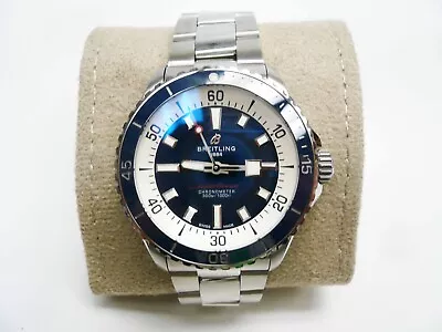 42mm Breitling Superocean A17375 SS Automatic Bracelet Wristwatch + Box Manual • $1287