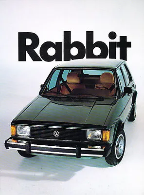 1982 Volkswagen VW Rabbit 16-page Original Sales Brochure Catalog • $12.76