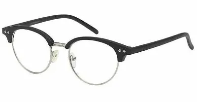 Mens Reading Glasses Clubmaster Retro Half Frame Weak Strong Cheaters  +1-3  • $8.99