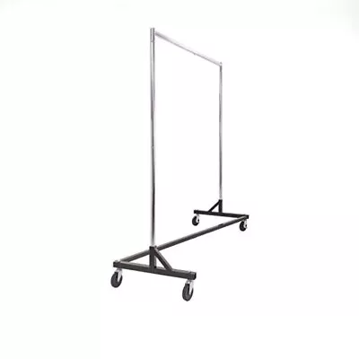 Z-Rack Clothing Clothes Rack Rolling Casters 63  X 24  X 70” Single Rail • $59.99