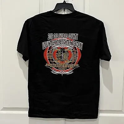 2012 Calaveras County Shirt Adult Large Black Volunteer Firefighter Academy Mens • $15.88