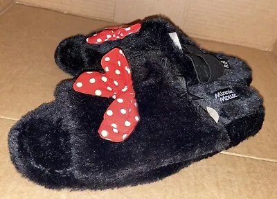 Minnie Mouse Red Bow Womens Slippers Size S M L Xl New • $12.48