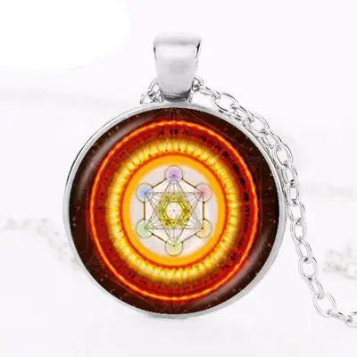 $6.99 • Buy Pendant Necklace Sacred Geometry Flower Of Life Jewellery Spiritual Women...